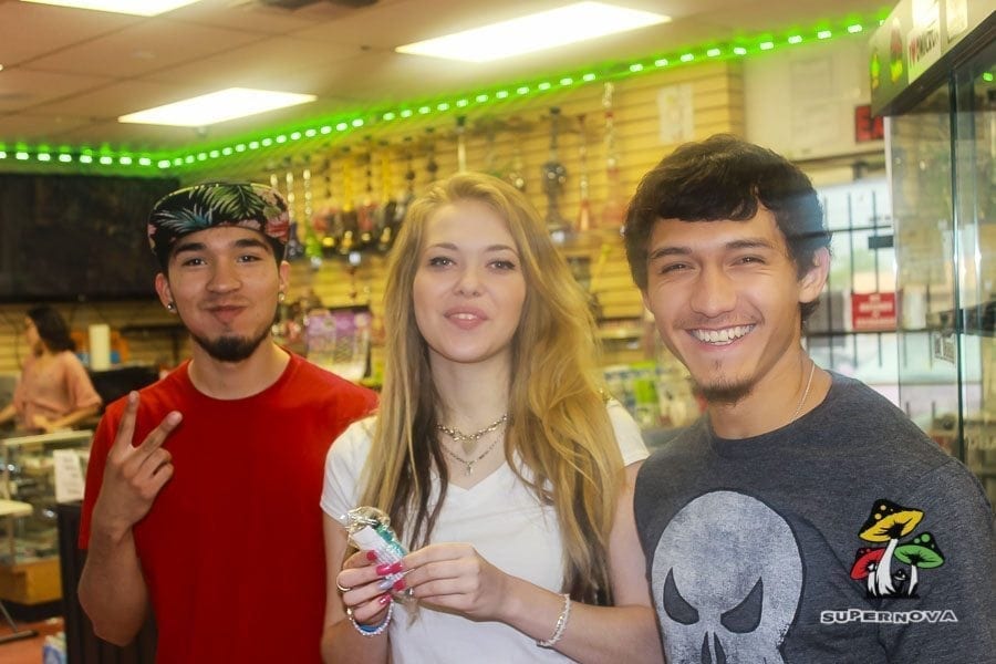 Supernova Smoke Shop in San Antonio Texas Hosts A 420 Party with Huge Discounts Around the Store, Free Pipes, Lighters, and Food!