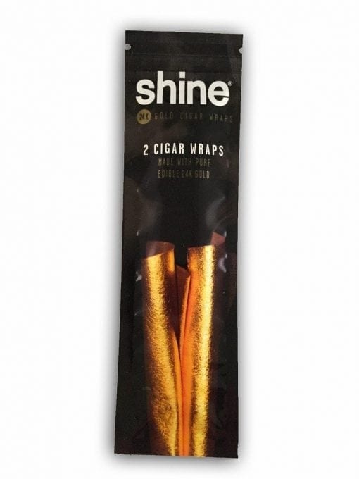 2 Pack of Shine 24K Gold Cigar Wraps