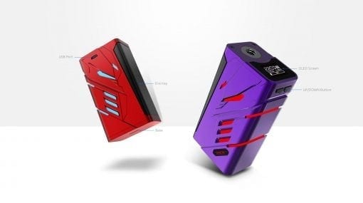 Red and Purple Smok T-Priv Kit