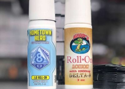 Hometown Hero Delta-8 Roll-On and Nessy's Delta-8 Roll On