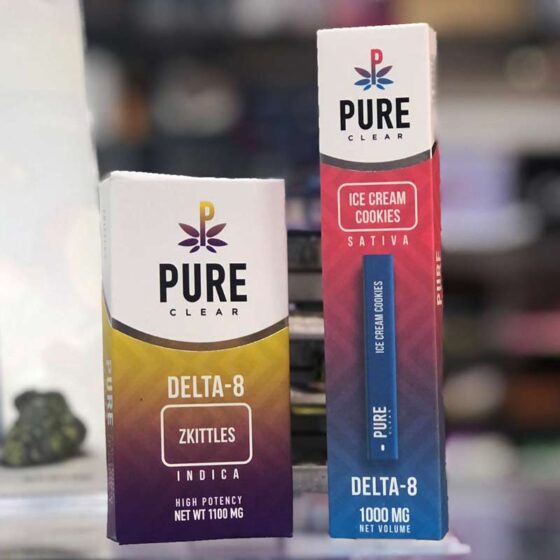 Pure Clear Delta 8 Disposables and Cartridges