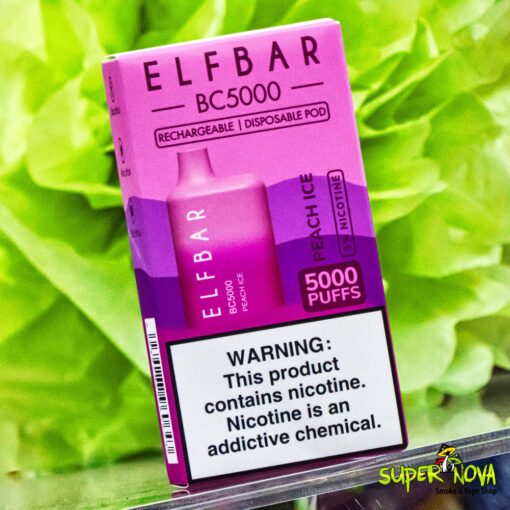 Elf Bar 5000 Puff Disposable Vape - Peach Ice