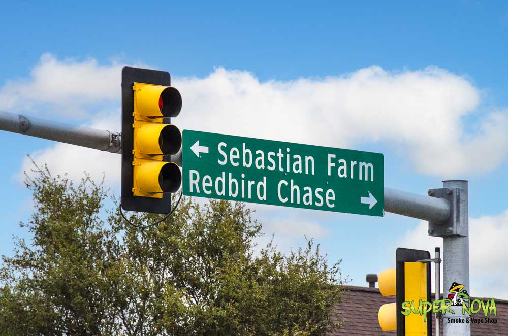 Sebastian Farm & Redbird Chase Street Sign 