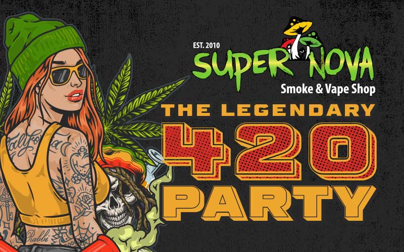 SuperNova Smoke Shop Annual 420 Party with Free Pipes and Lighter